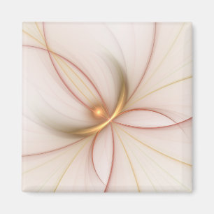 Nobly Copper and Guld Abstrakt Modern Fractal Art Magnet