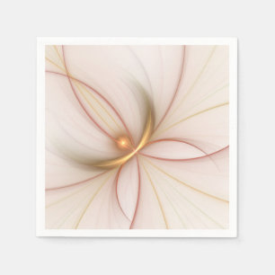 Nobly Copper and Guld Abstrakt Modern Fractal Art Pappersservett