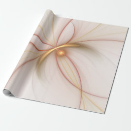 Nobly Copper and Guld Abstrakt Modern Fractal Art Presentpapper