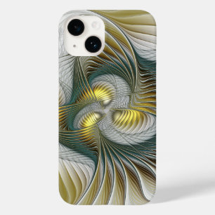 Nobly Golden Teal Abstrakt Fantasy Fractal Art