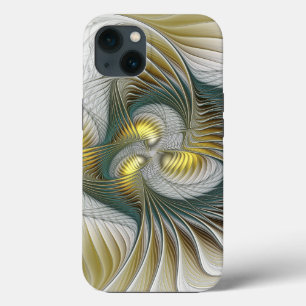 Nobly Golden Teal Abstrakt Fantasy Fractal Art