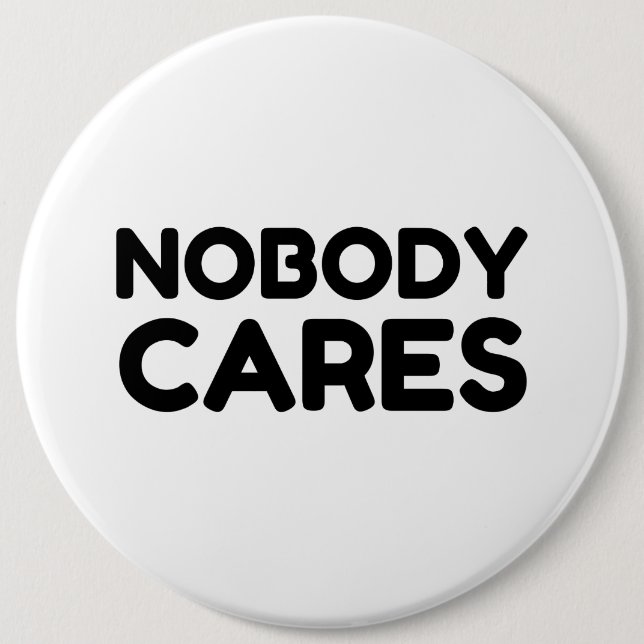 NOBODY CARES KNAPP (Framsida)