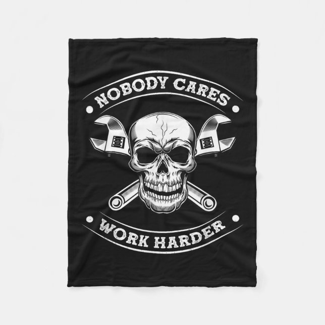 Nobody Cares Work Entrepreneur Harder Motivation J Fleecefilt (Framsidan)