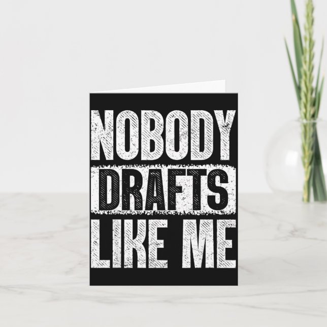Nobody Drafts Like Me Fantasy Football Draft Day  Kort (Framsida)