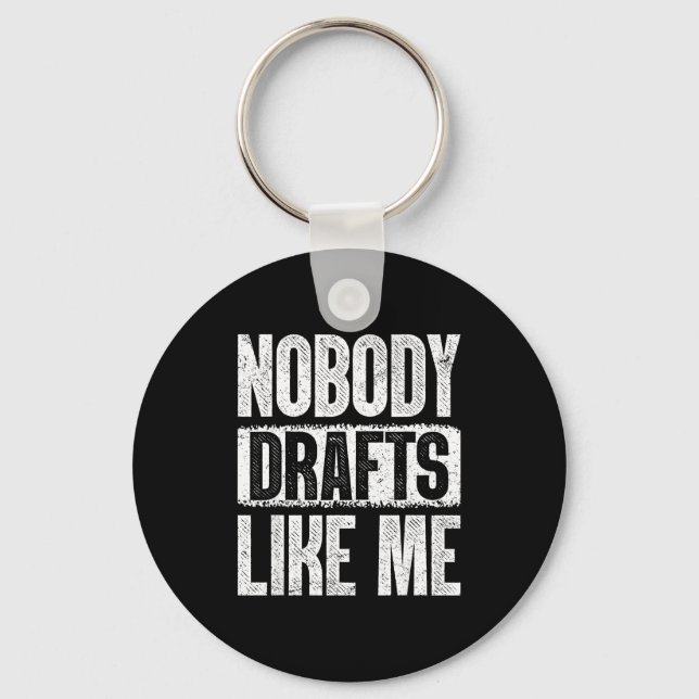 Nobody Drafts Like Me Fantasy Football Draft Day  Nyckelring (Framsida)