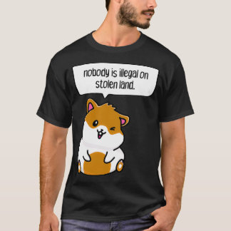 nobody is illegal on stolen land t shirt