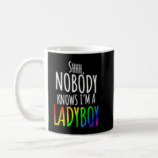 Nobody Knows I'm A Ladyboy LGBTQ Pride Premium Kaffemugg