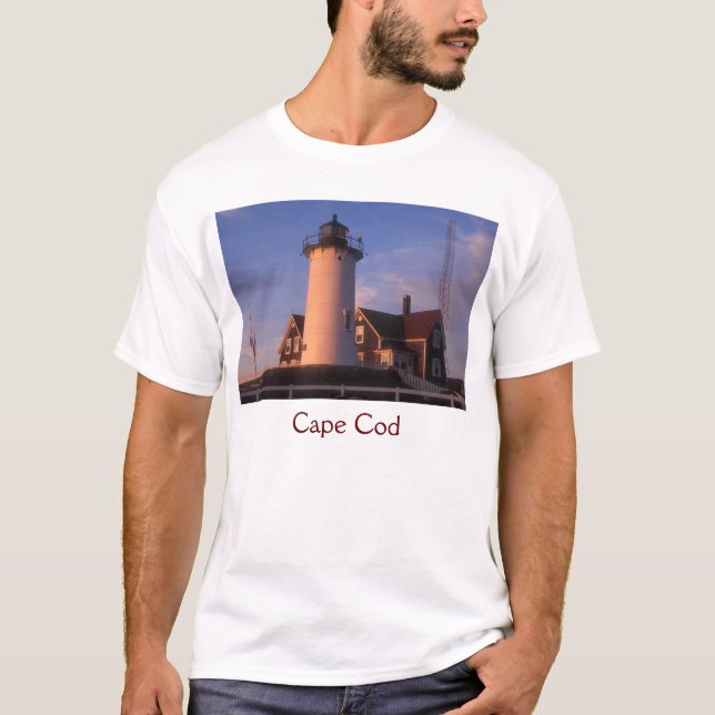 Nobska fyr, uddtorsk t-shirt (Framsida)