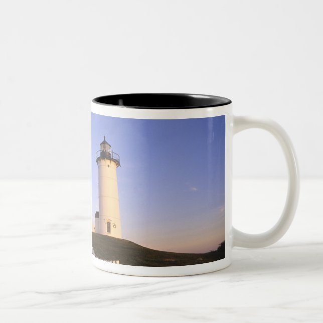 Nobska Lighthouse, Woods Hole, Massachusetts Två-Tonad Mugg (Höger)