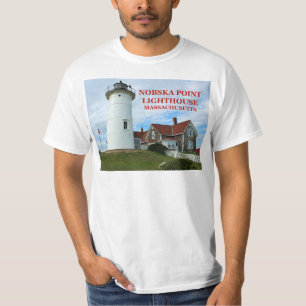 Nobska pekar fyren, den Massachusetts T-tröja Tee