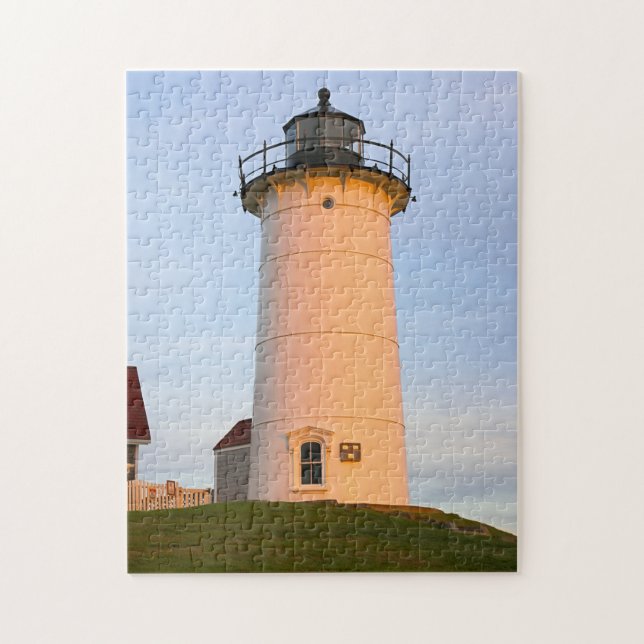 Nobska Point Lighthouse, Mass Jigszle Puzzle Pussel (Vertikal)