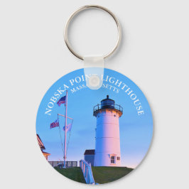 Nobska Point Lighthouse, Massachusetts Keychain Nyckelring