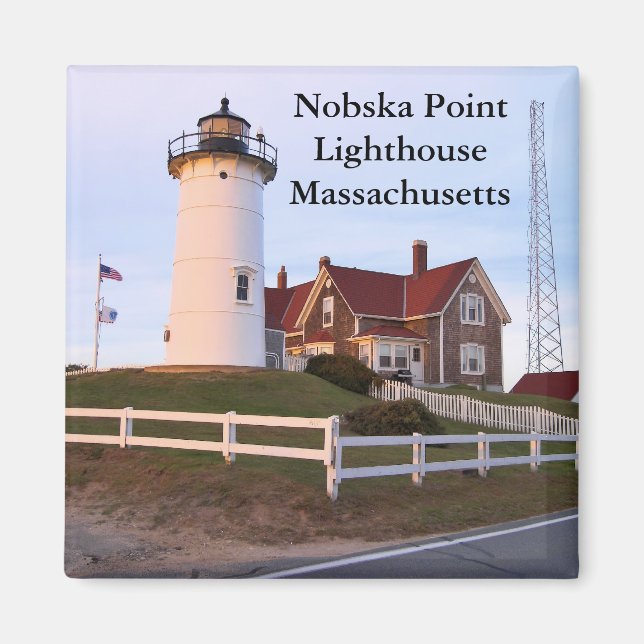 Nobska Point Lighthouse, Massachusetts Magnet (Framsidan)