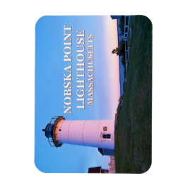 Nobska Point Lighthouse Massachusetts Photo Magnet