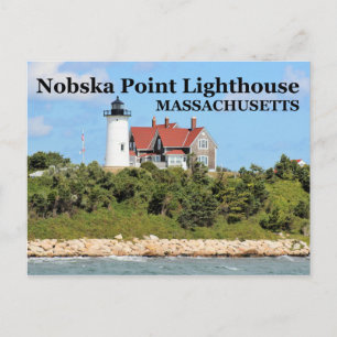 Nobska Point Lighthouse, Massachusetts Postcard Vykort