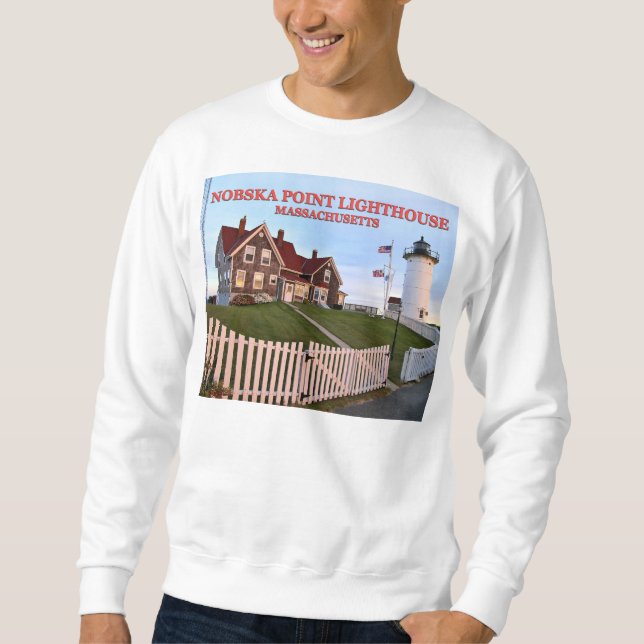 Nobska Point Lighthouse, Massachusetts Sweatshirt (Framsida)