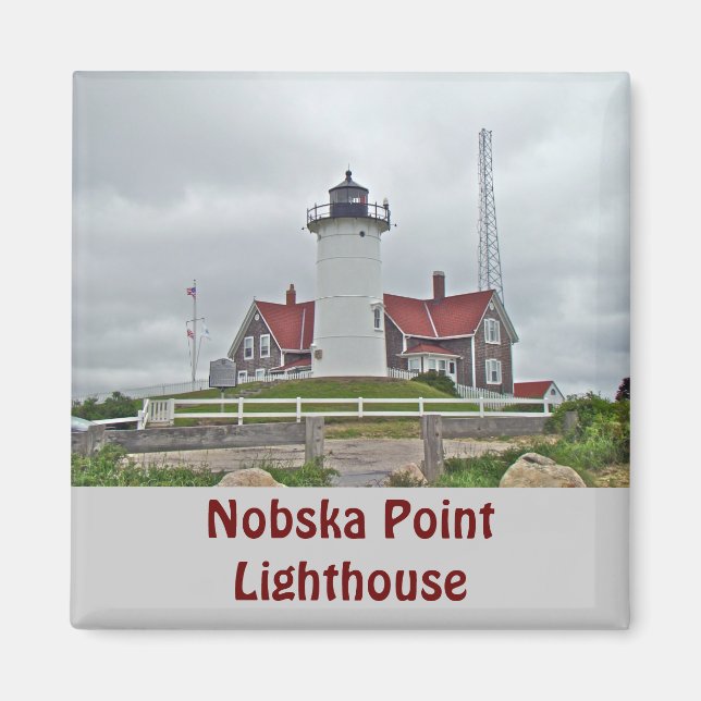 Nobska Point Lighthouse-serien Magnet (Framsidan)