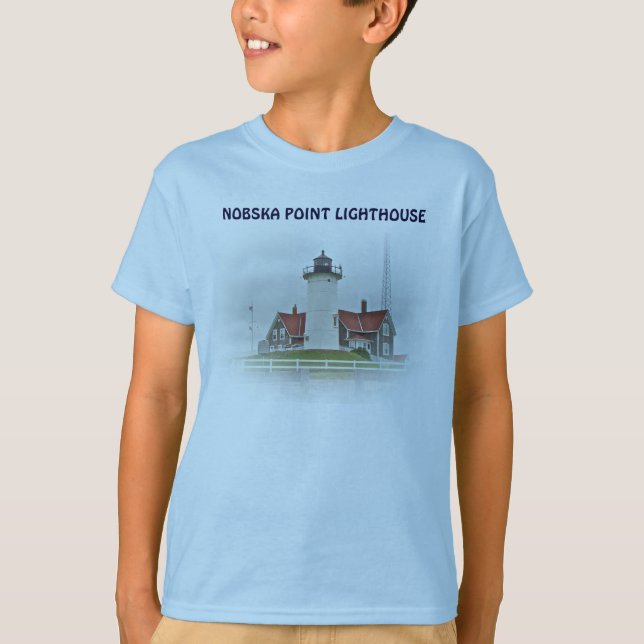 Nobska Point Lighthouse-serien T Shirt (Framsida)