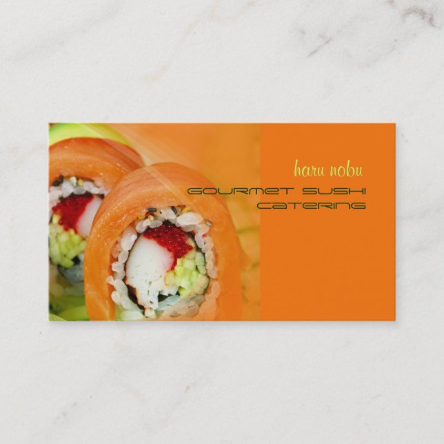 Nobu Gourmet Sushi catering Visitkort (Framsida)