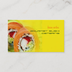 Nobu Gourmet Sushi catering Visitkort