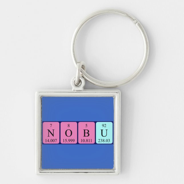 Nobu periodisk nyckelring bord namn (Framsidan)