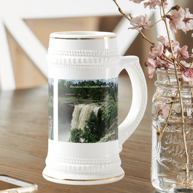 Noccalula Falls, Gadsden, Alabama USA Travel Sejdel (Noccalula Falls, Gadsden, Alabama USA Travel Beer Stein)