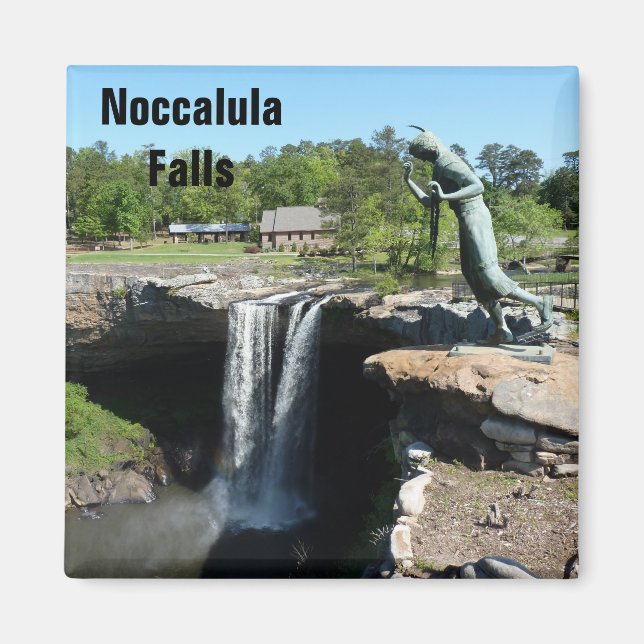 Noccalula Falls Photo Magnet Gadsden Alabama (Framsidan)