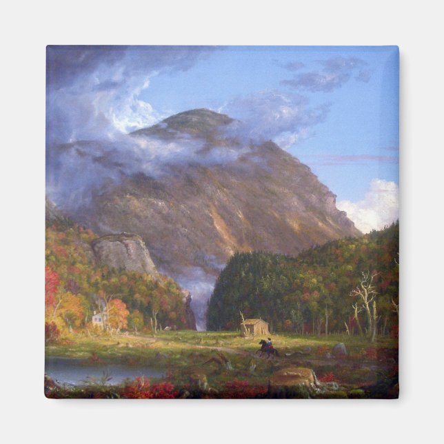 Noch av de vita bergen av Thomas Cole Magnet (Framsidan)