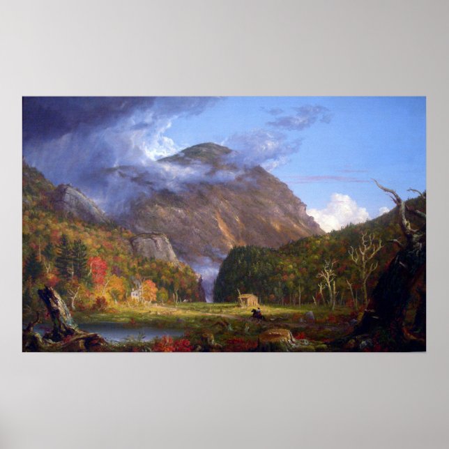 Noch av de vita bergen av Thomas Cole Poster (Framsidan)