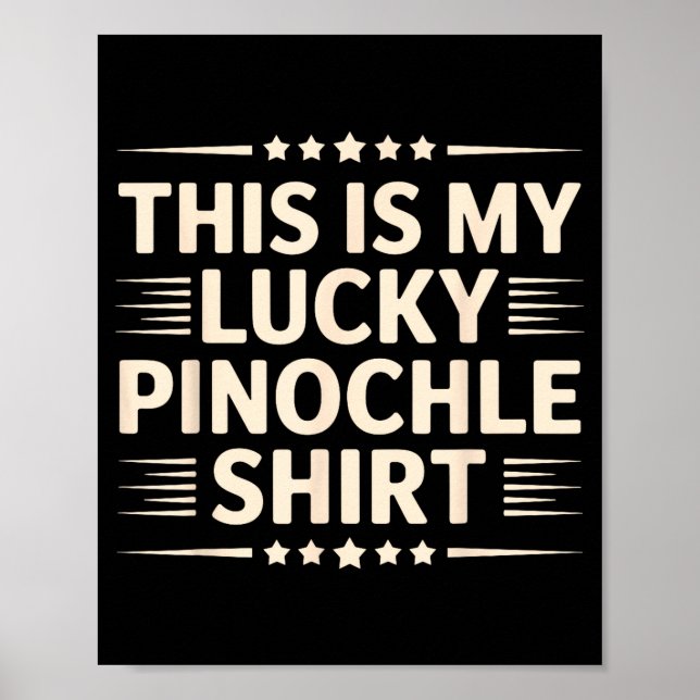 Nochle Art For Men Women Kids Playing Cards Nochle Poster (Framsidan)