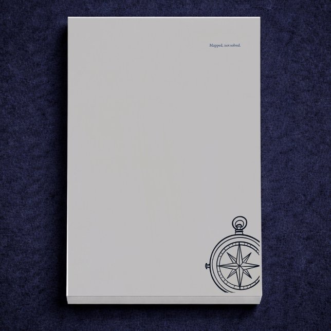 Nocturnal Study dark academia compass Post-it Block (Skapare uppladdad)