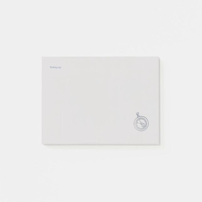 Nocturnal Study dark academia Pocket Watch    Post-it Block (Framsida)