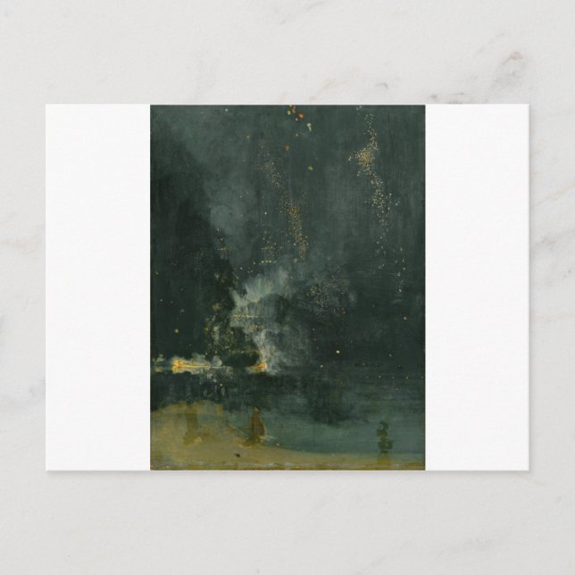 Nocturne i Svarta och Guld, Fallraketen Vykort (Framsida)