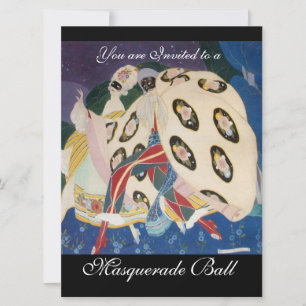NOCTURNE MED MASKS,MARDI GRAS MASQUERADE BOLL INBJUDNINGAR