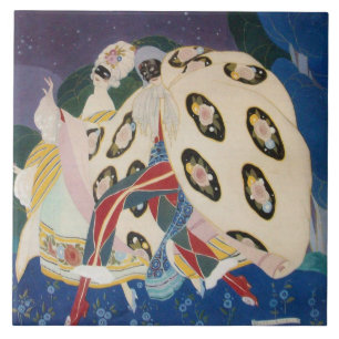 NOCTURNE MED MASKS/Venetian Masqueraad Kakelplatta
