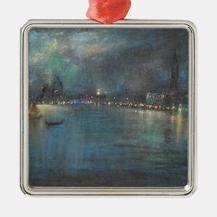 Nocturne of Venice (av Glenn Cooper Henshaw) Julgransprydnad Metall