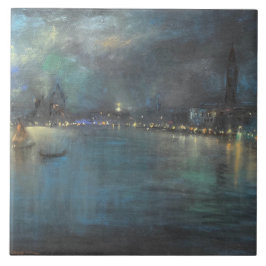 Nocturne of Venice (av Glenn Cooper Henshaw) Kakelplatta