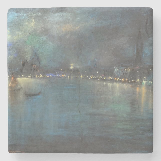 Nocturne of Venice (av Glenn Cooper Henshaw) Stenunderlägg (Framsidan)
