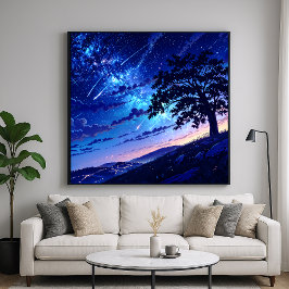 Nocvändal Himmel - Liggande Illustration Art Stil Poster