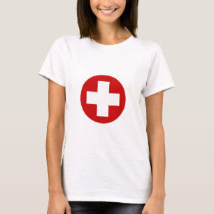 Nöd- återställning Roundell för schweiziskt R T-shirt