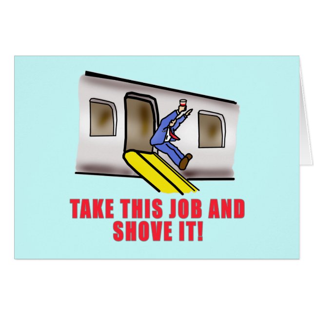 Nöd- banahumor för flygvärdinna hälsningskort (Framsidan Horizontal)