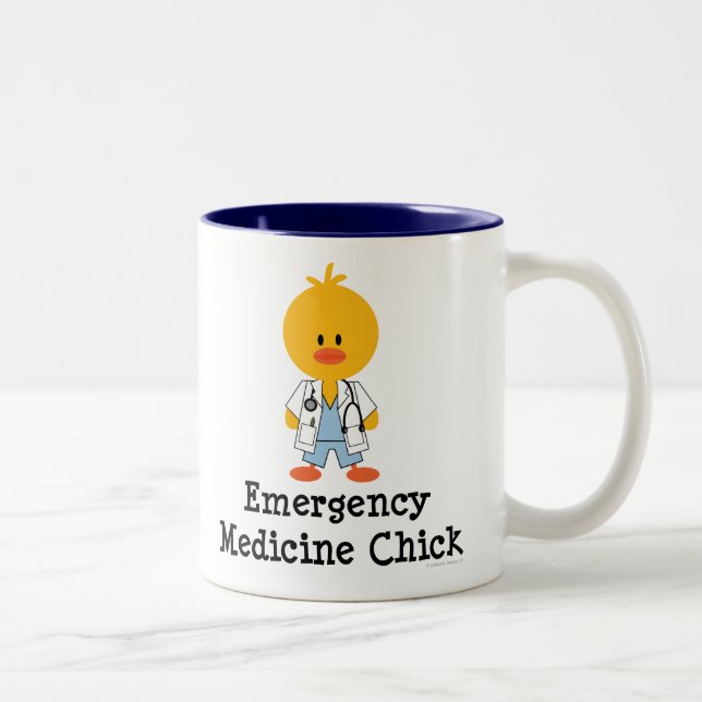 Nöd- medicinchickmugg Två-Tonad mugg (Höger)