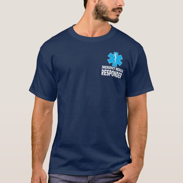 Nöd- medicinsk Responder T Shirt (Framsida)