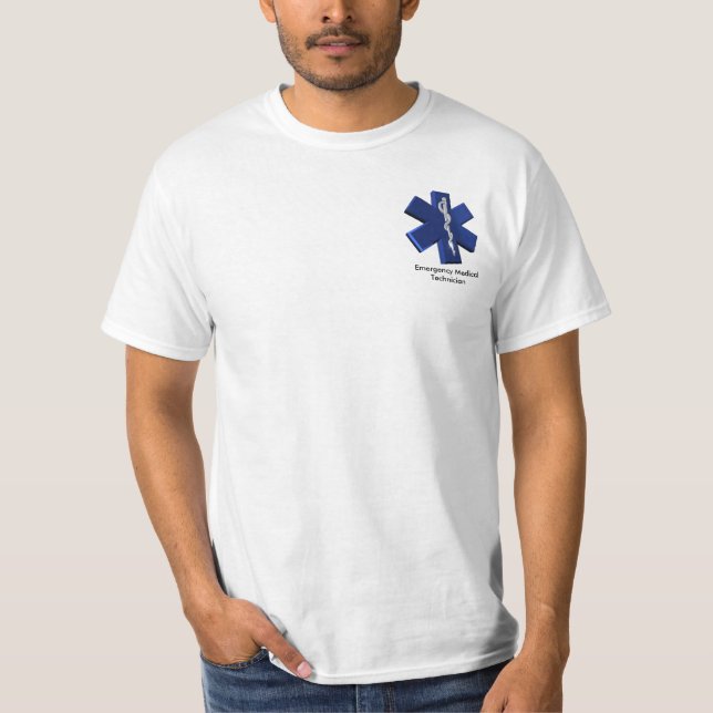 nöd- medicinsk tekniker 3D T-shirt (Framsida)