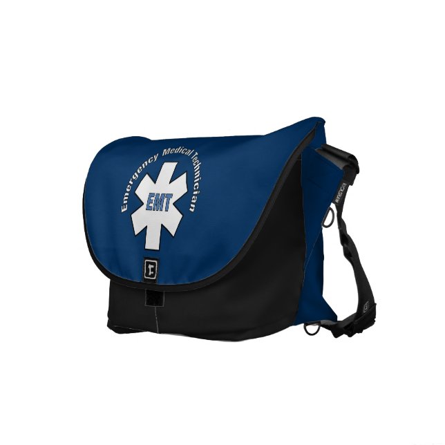 Nöd- medicinsk tekniker messenger bag (Högra Framsidan)