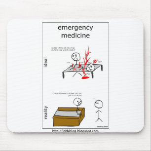 Nöd- medicintecknad Mousepad Musmatta