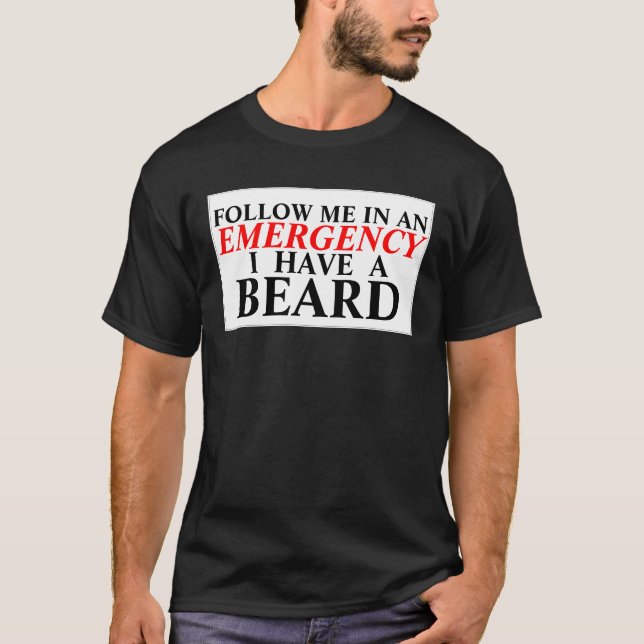 Nöd- skägg t-shirt (Framsida)