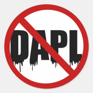 #NoDAPL Runt Klistermärke