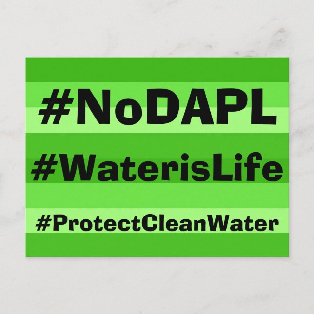 NoDAPL-vykort Vykort (Framsida)