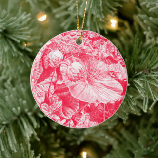 Nodding Lotus (Red) - Julgransprydnad Keramik